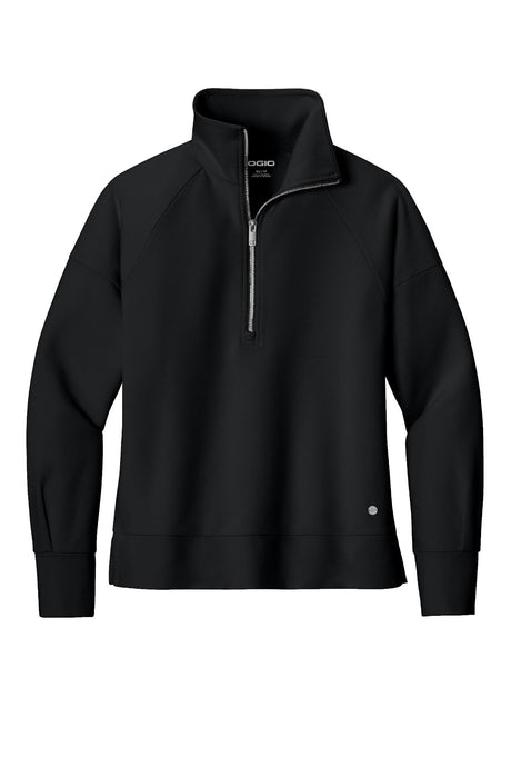 OGIO® Women’s Luuma 1/2-Zip - Blacktop
