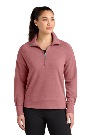 OGIO® Women’s Luuma 1/2-Zip - Desert Pink