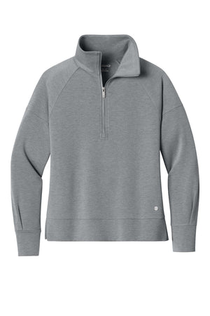 OGIO® Women’s Luuma 1/2-Zip - Petrol Grey Heather