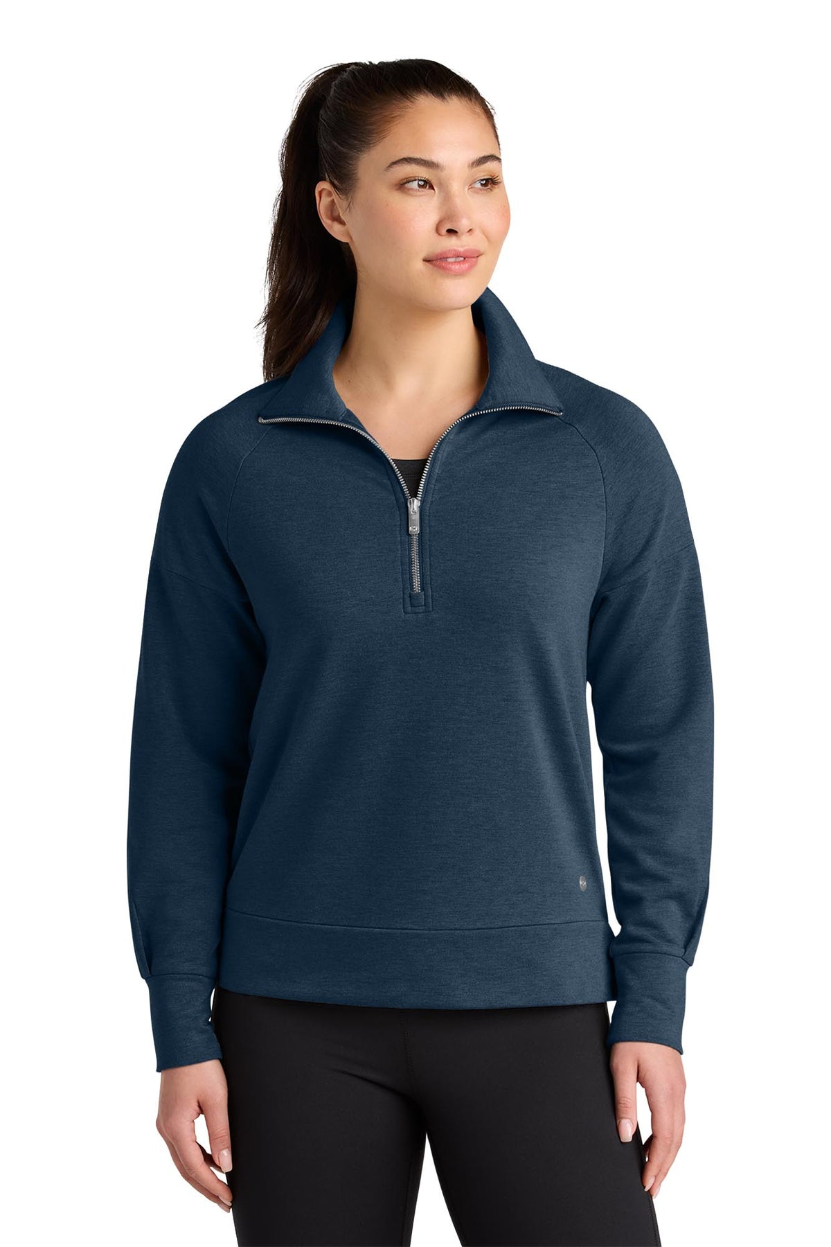OGIO® Women’s Luuma 1/2-Zip - River Blue Navy
