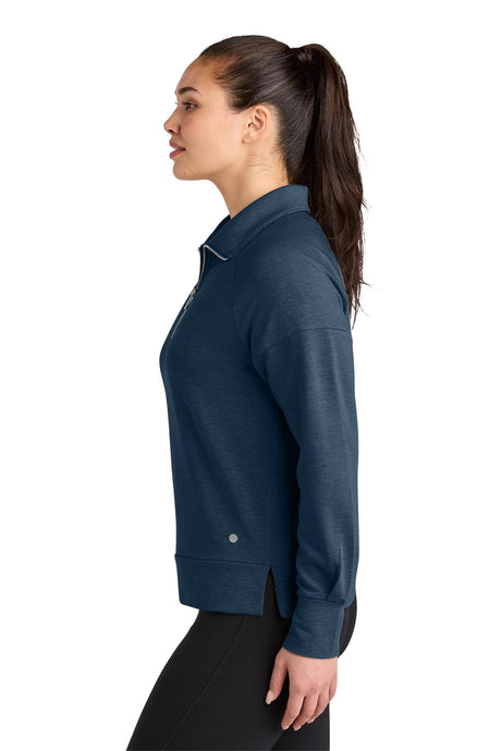 OGIO® Women’s Luuma 1/2-Zip - River Blue Navy