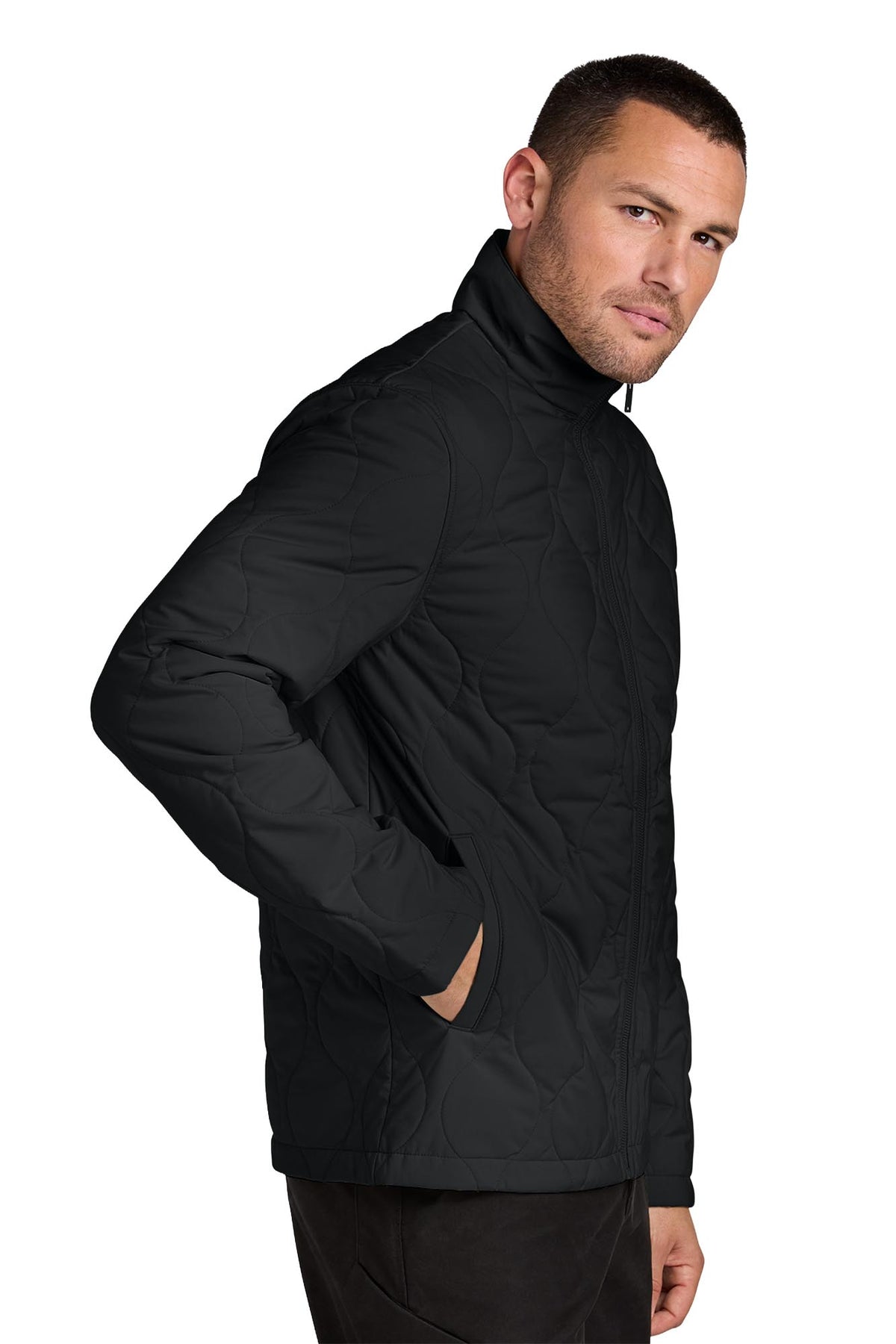 Mercer+Mettle® Men's Quilted Liner Jacket - Deep Black