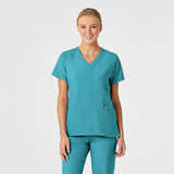 Wink® W123 Women's Stylized 5-Pocket V-Neck Scrub Top