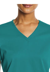 Elements Originals Women's Basic 2-Pocket V-Neck Scrub Top