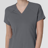 Wink® Renew Knit Women's Flex-n-Reach V-Neck Raglan Scrub Top