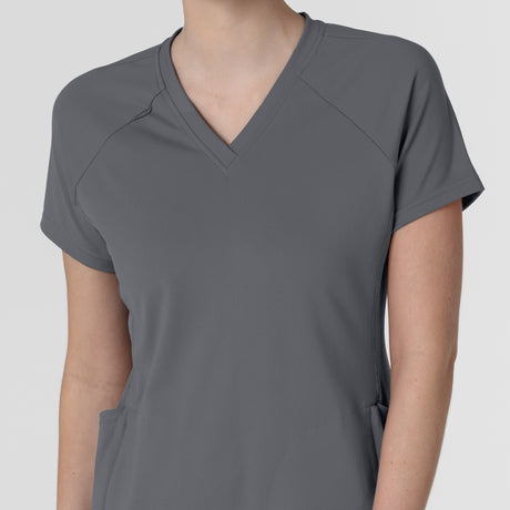 Wink® Renew Knit Women's Flex-n-Reach V-Neck Raglan Scrub Top