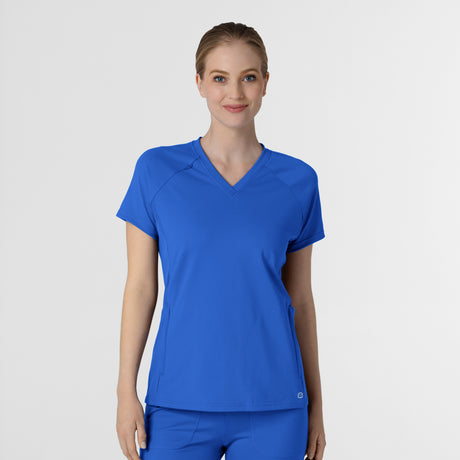 Wink® Renew Knit Women's Flex-n-Reach V-Neck Raglan Scrub Top