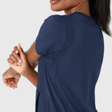 Wink® Renew Knit Women's Flex-n-Reach Crew Neck Scrub Top