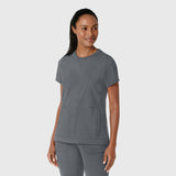 Wink® Renew Knit Women's Flex-n-Reach Crew Neck Scrub Top