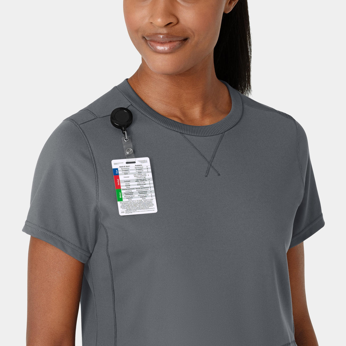 Wink® Renew Knit Women's Flex-n-Reach Crew Neck Scrub Top