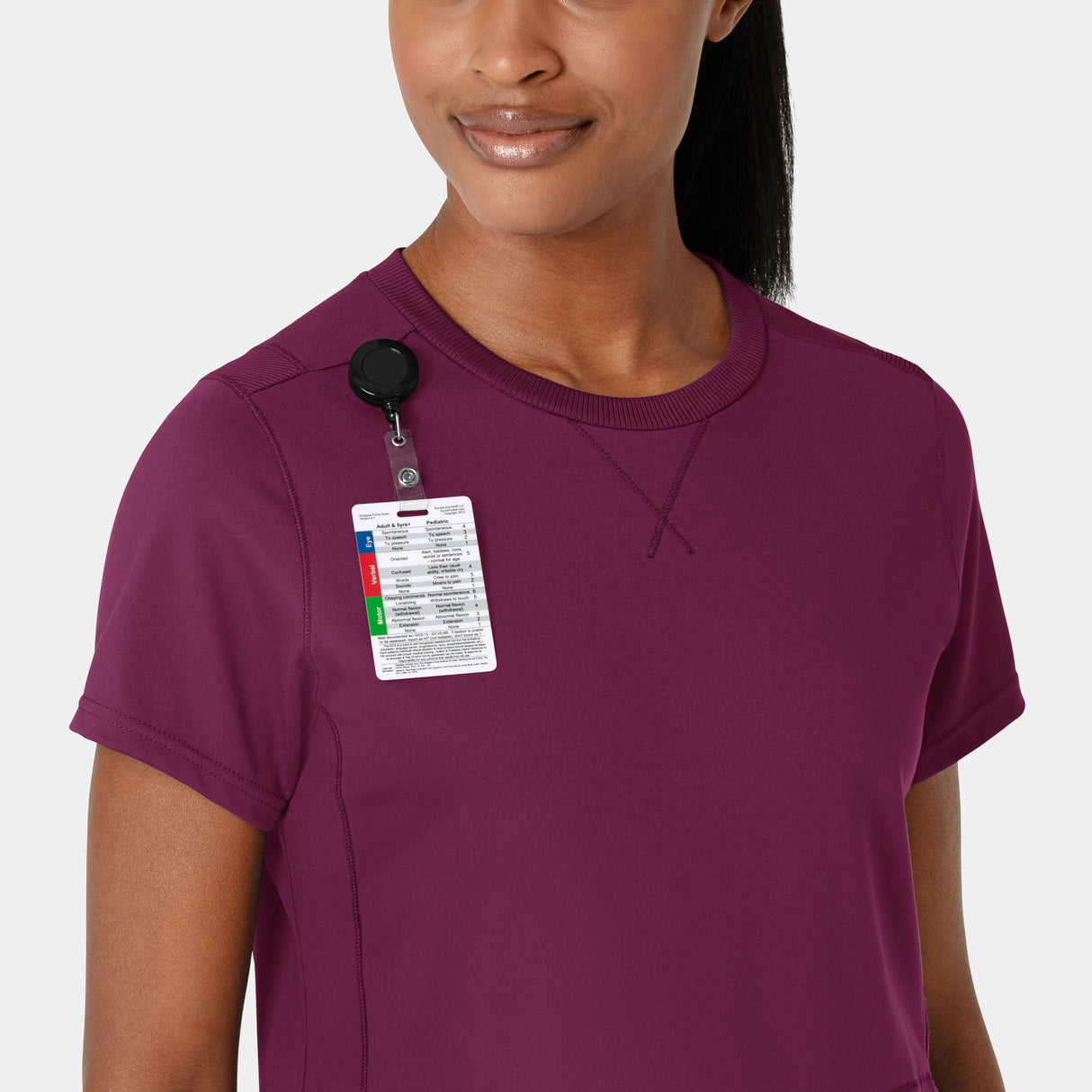 Wink® Renew Knit Women's Flex-n-Reach Crew Neck Scrub Top