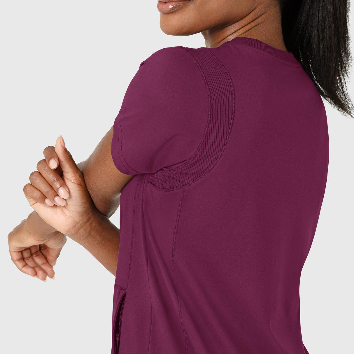 Wink® Renew Knit Women's Flex-n-Reach Crew Neck Scrub Top