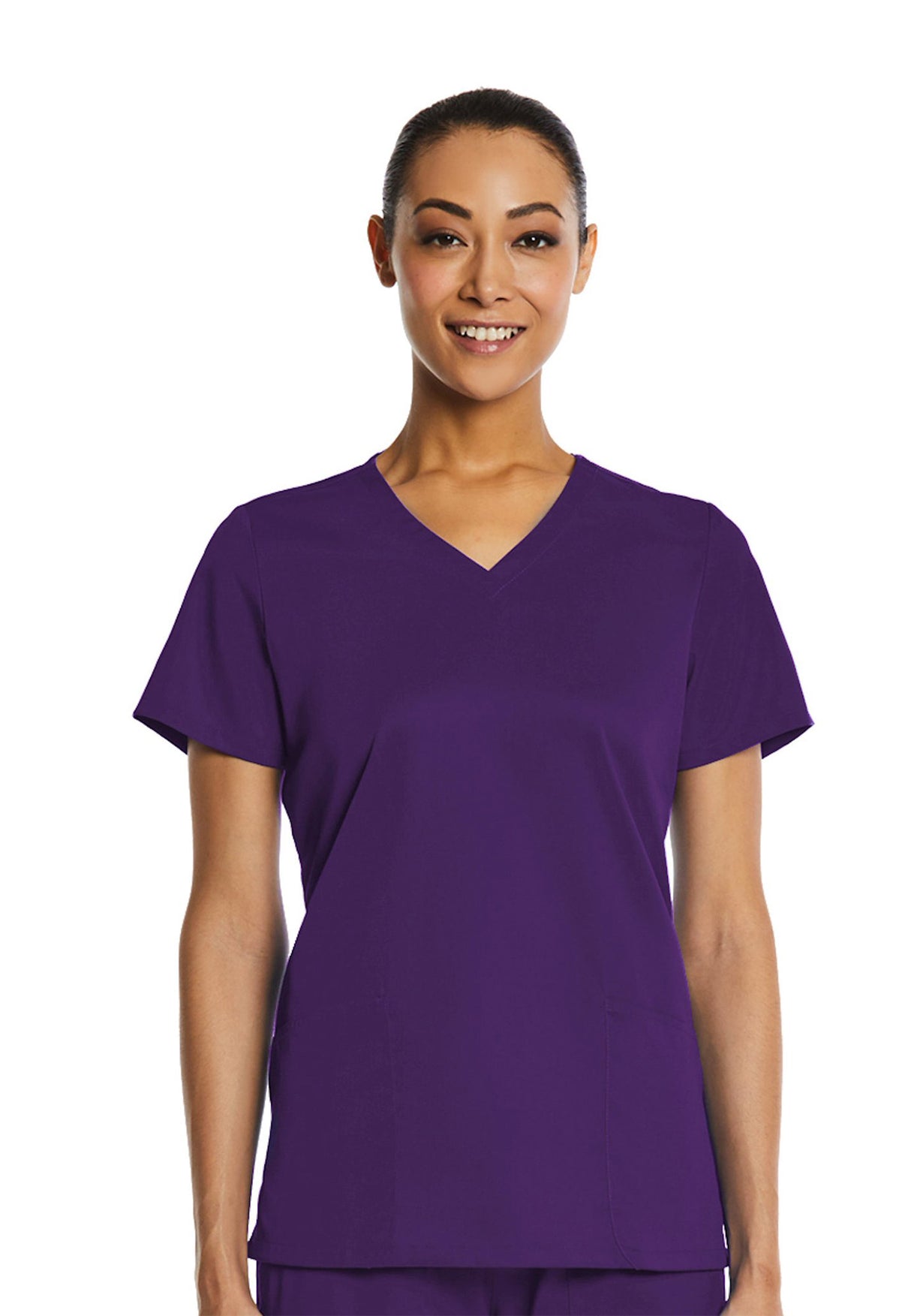 Elements Originals Women's Basic 2-Pocket V-Neck Scrub Top