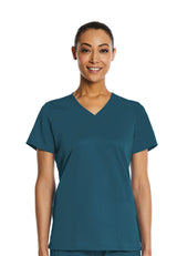 Elements Originals Women's Basic 2-Pocket V-Neck Scrub Top