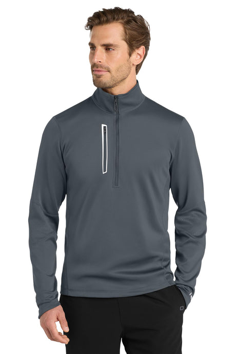OGIO® Fulcrum 1/4-Zip - Gear Grey