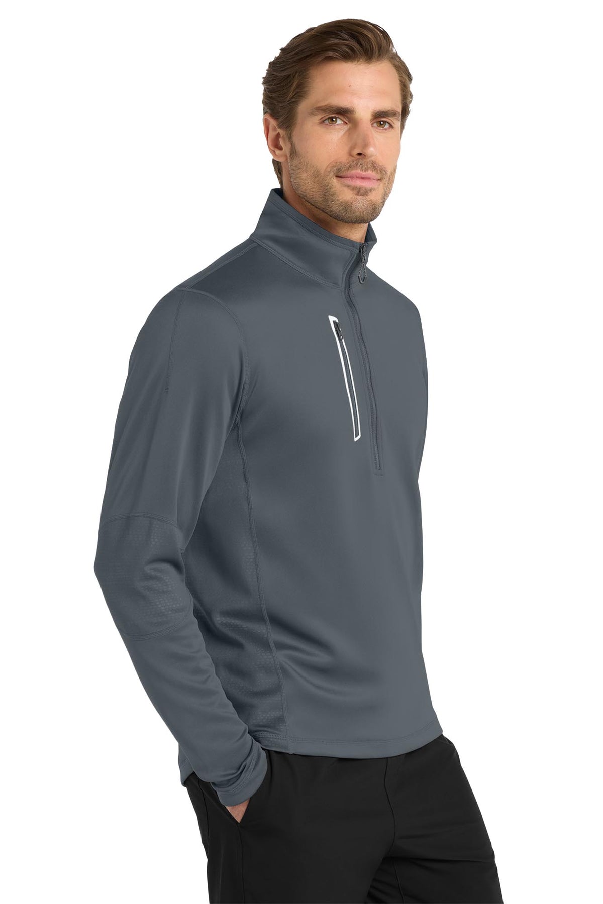 OGIO® Fulcrum 1/4-Zip - Gear Grey