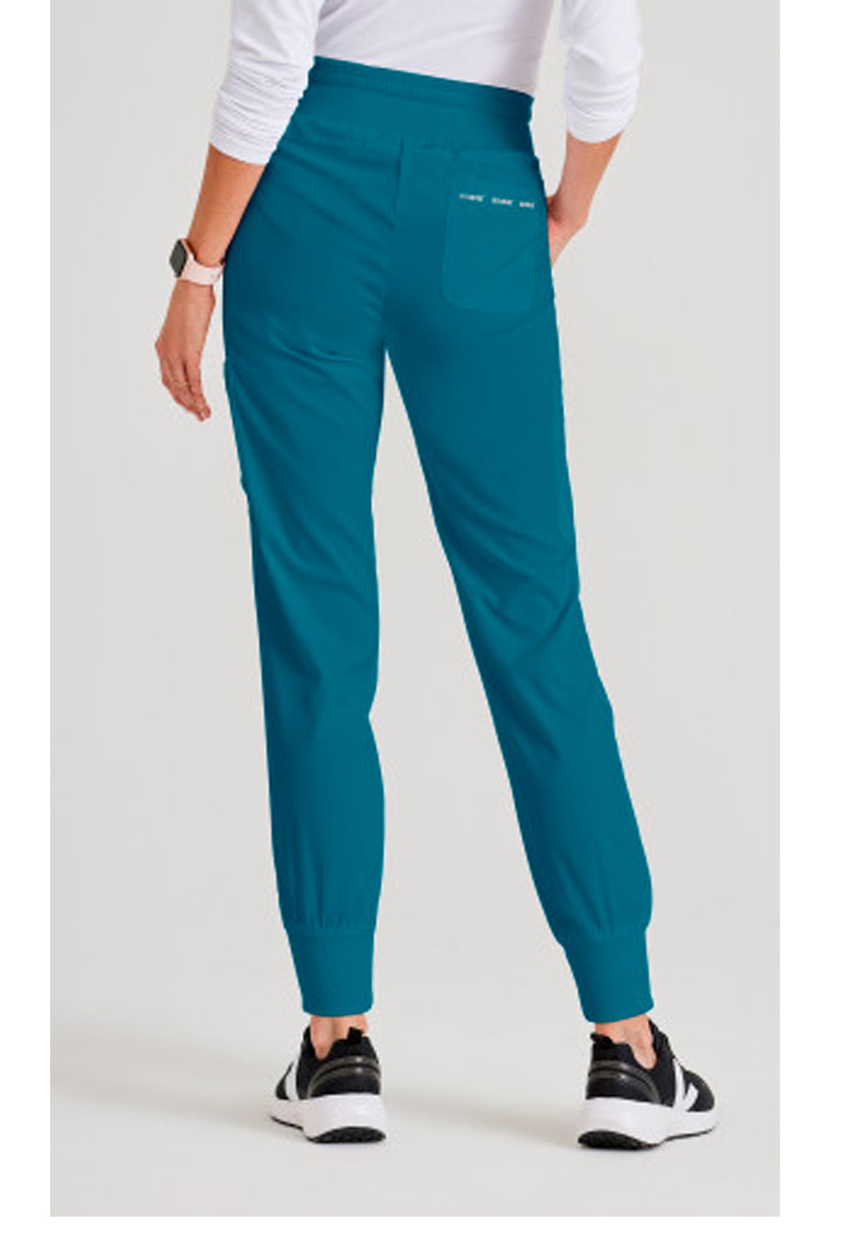 Grey's Anatomy™ Spandex Stretch Women's Carly 7-Pocket Mid-Rise Jogger Scrub Pant