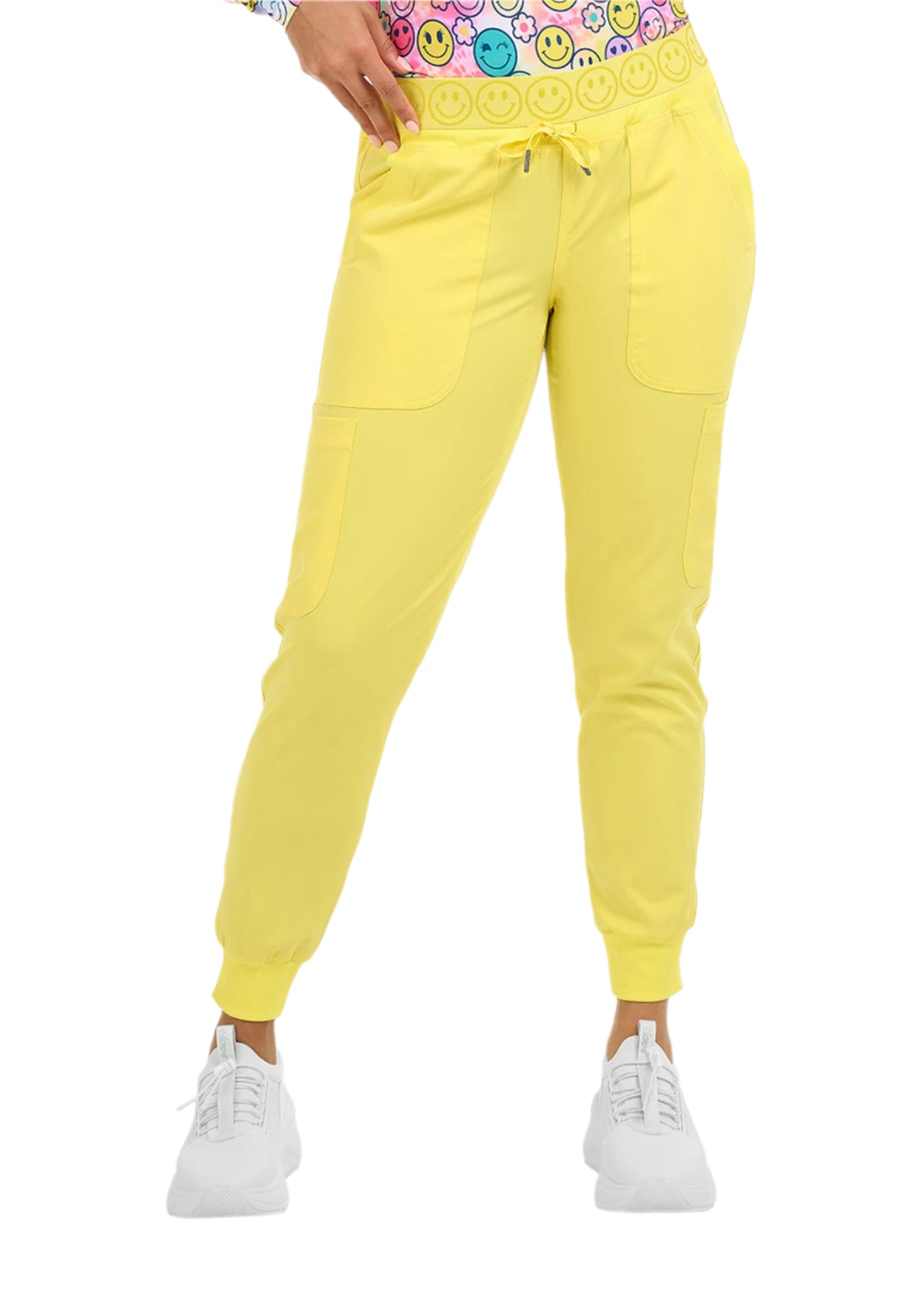 Zavaté Apparel Women's Bowen 2-Pocket Petite Smile Cargo Jogger Pant