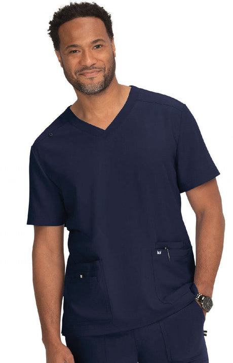 koi™ Next Gen Men's 4-Pocket Free To Be Scrub Top