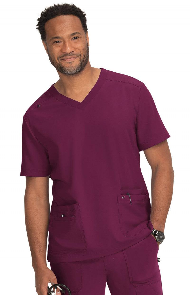 koi™ Next Gen Men's 4-Pocket Free To Be Scrub Top