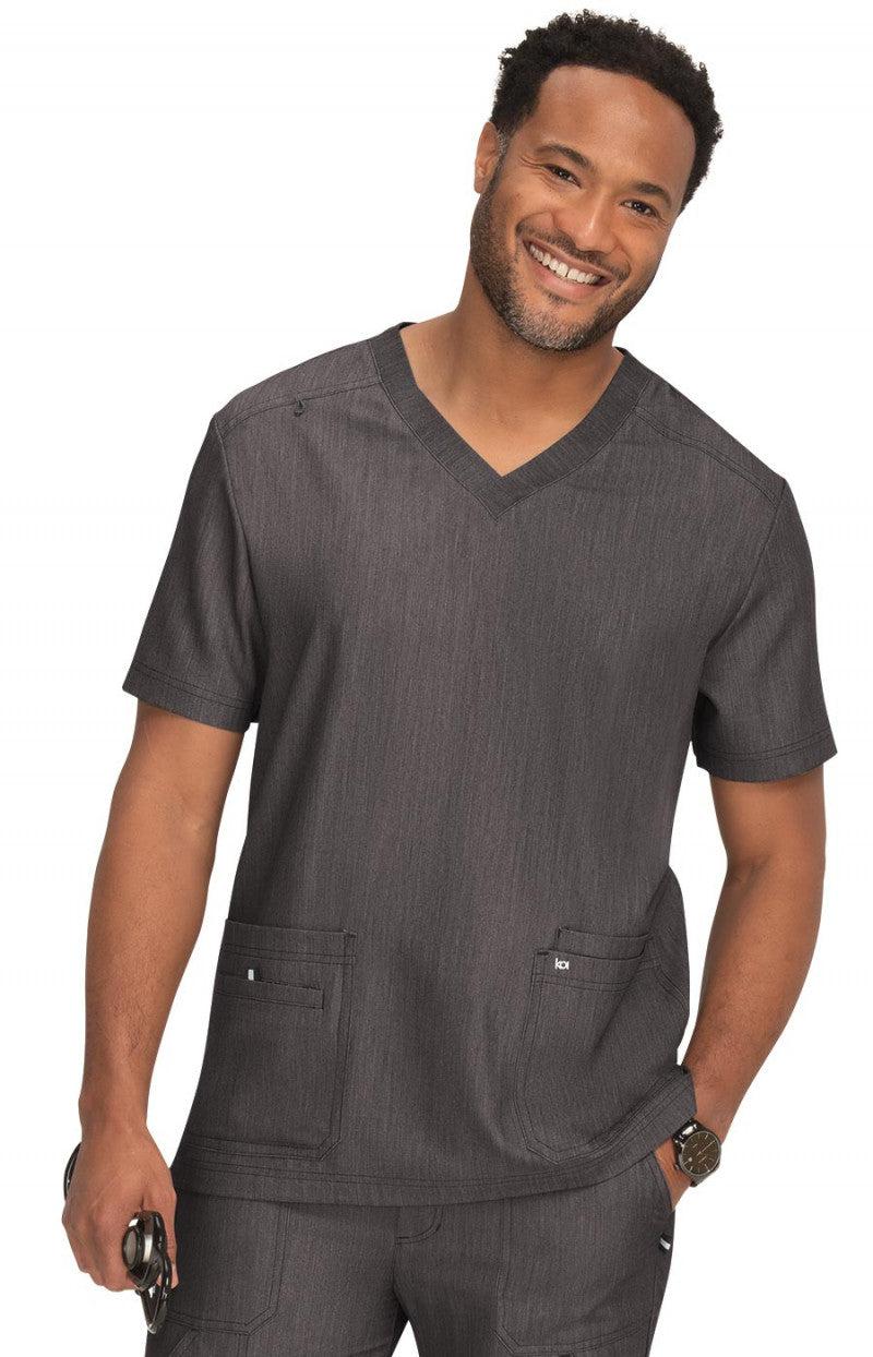 koi™ Next Gen Men's 4-Pocket Free To Be Scrub Top