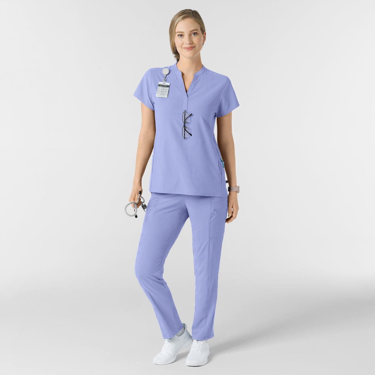 Wink® Renew Women's Mandarin Collar Scrub Top