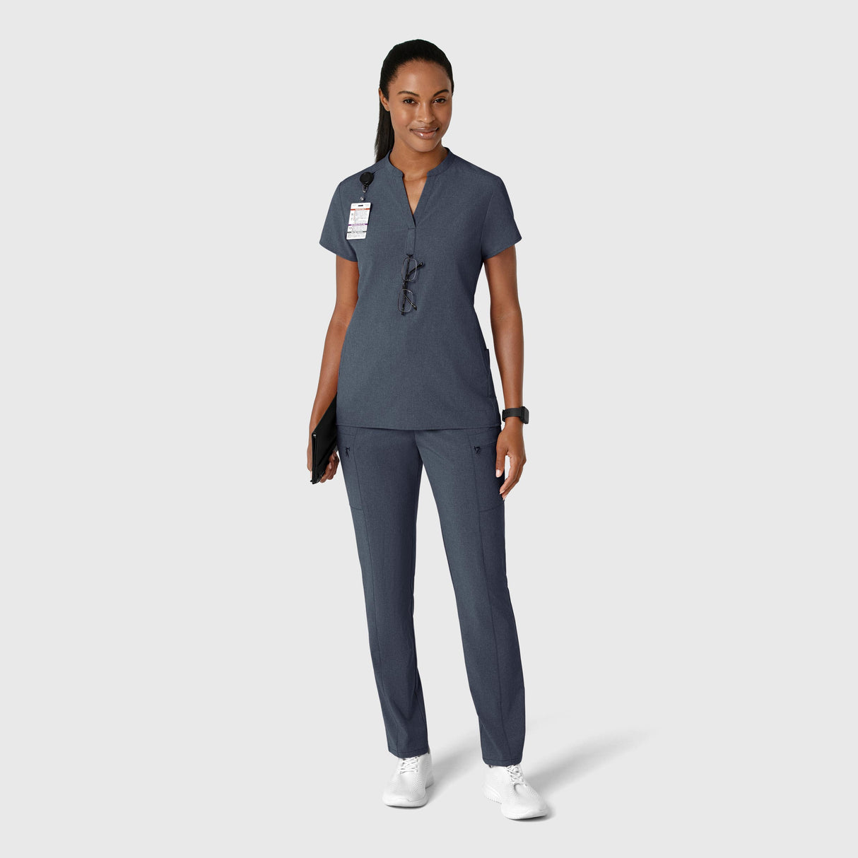 Wink® Renew Women's Mandarin Collar Scrub Top