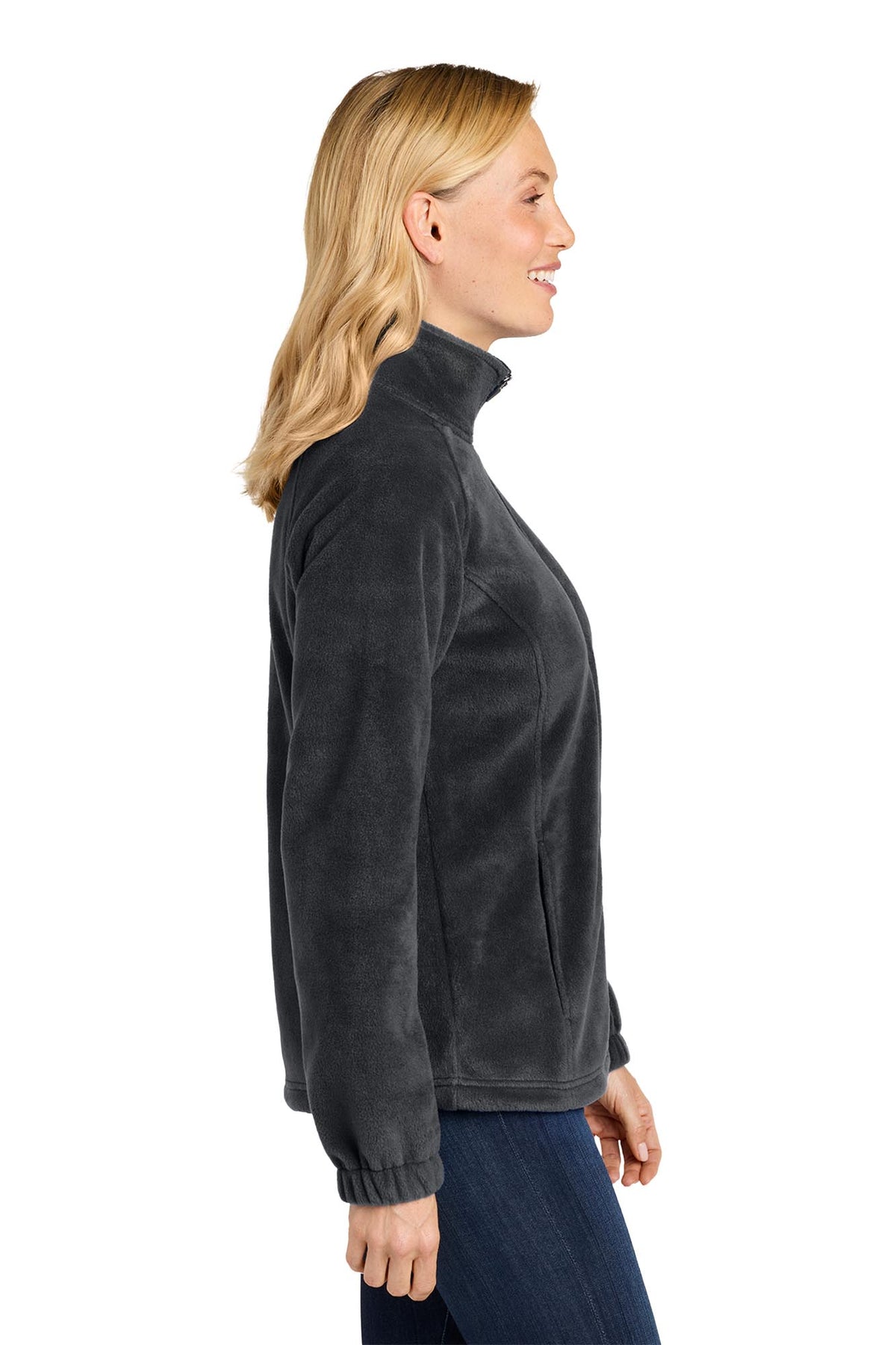 Port Authority® Women's Plush Fleece Full-Zip Jacket - Black