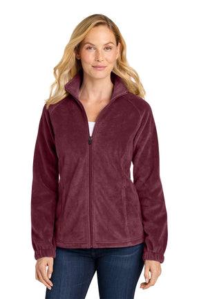 Port Authority® Women's Plush Fleece Full-Zip Jacket - Club Burgundy