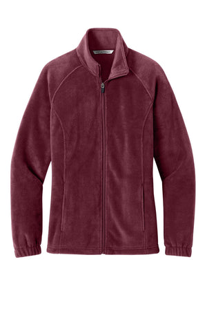Port Authority® Women's Plush Fleece Full-Zip Jacket - Club Burgundy