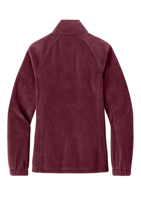 Port Authority® Women's Plush Fleece Full-Zip Jacket - Club Burgundy