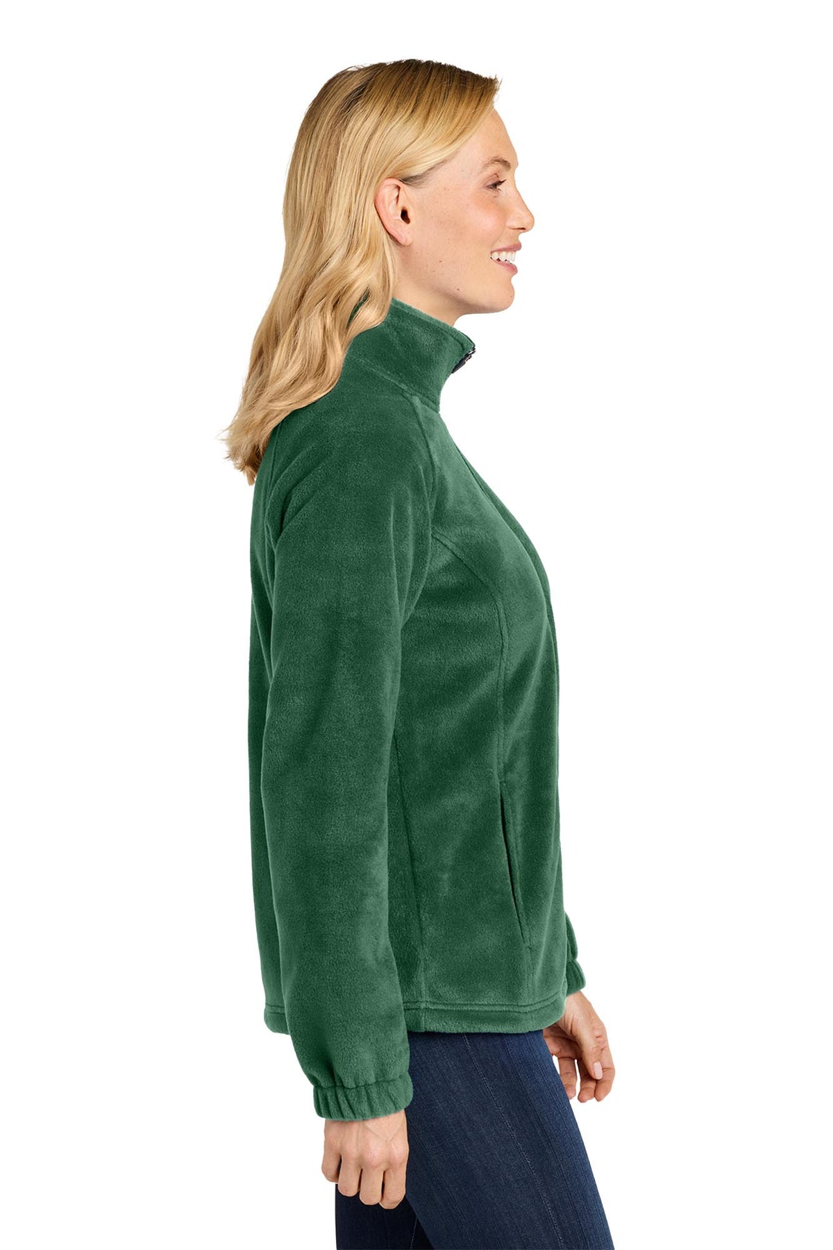 Port Authority® Women's Plush Fleece Full-Zip Jacket - Dark Green