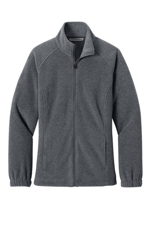 Port Authority® Women's Plush Fleece Full-Zip Jacket - Storm Grey Heather