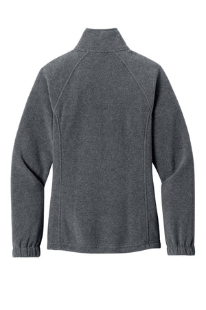 Port Authority® Women's Plush Fleece Full-Zip Jacket - Storm Grey Heather