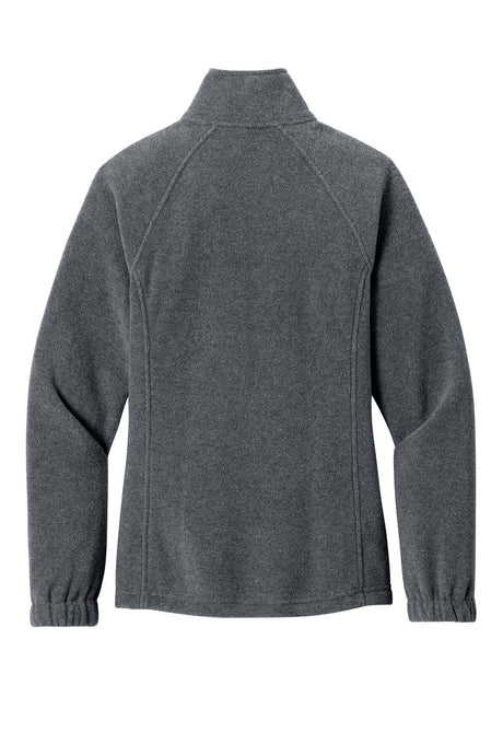 Port Authority® Women's Plush Fleece Full-Zip Jacket - Storm Grey Heather