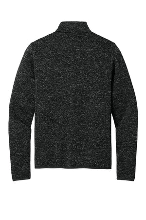 Port Authority® Sweater Fleece Jacket - Black Heather