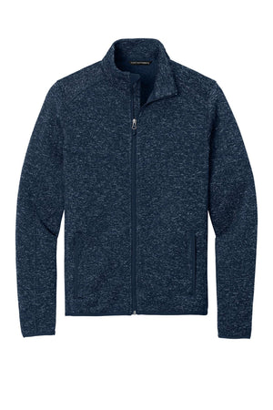 Port Authority® Sweater Fleece Jacket - River Blue Navy Heather