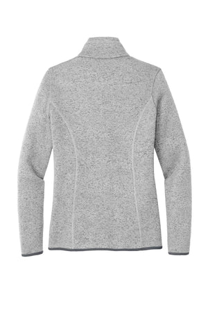 Port Authority® Women's Sweater Fleece Jacket - Grey Heather