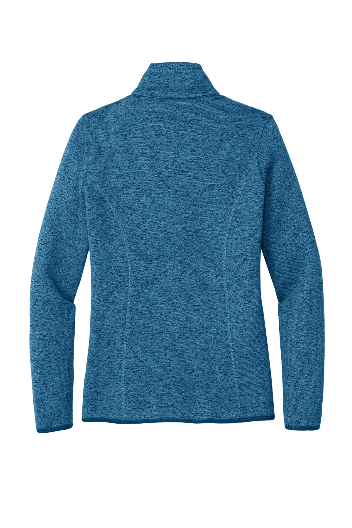 Port Authority® Women's Sweater Fleece Jacket - Medium Blue Heather