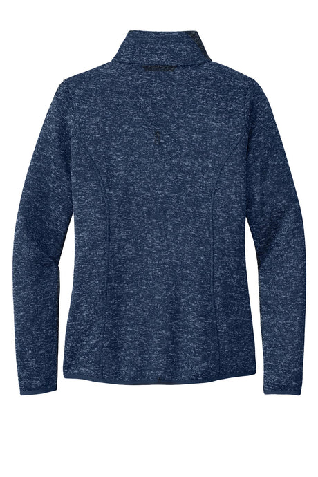 Port Authority® Women's Sweater Fleece Jacket - River Blue Navy Heather