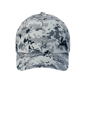 Port Authority® Digital Ripstop Camouflage Cap - Grey Camo