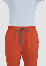 koi™ Next Gen Women's 7-Pocket Good Vibe Jogger - Burnt Umber