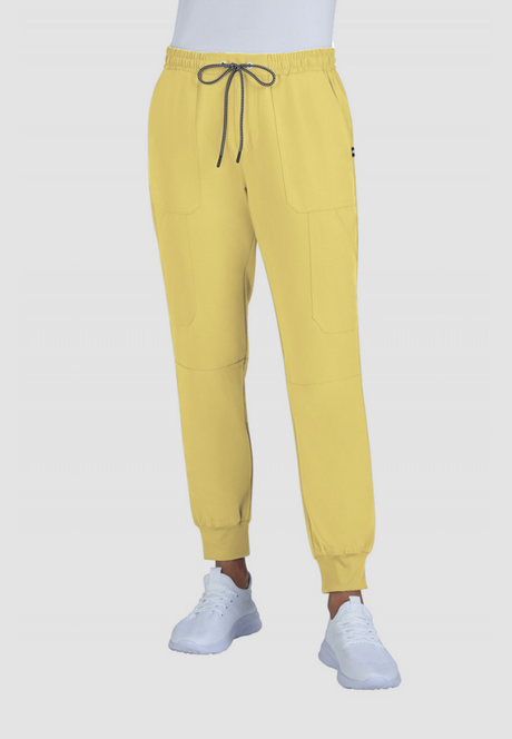 koi™ Next Gen Women's 7-Pocket Good Vibe Tall Jogger Limited Edition Color Butter Yellow