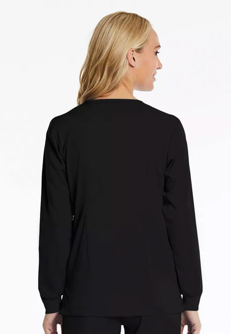 Elements by Alexanders Uniforms Women's 3-Pocket 4-Way Stretch Snap Button Scrub Jacket