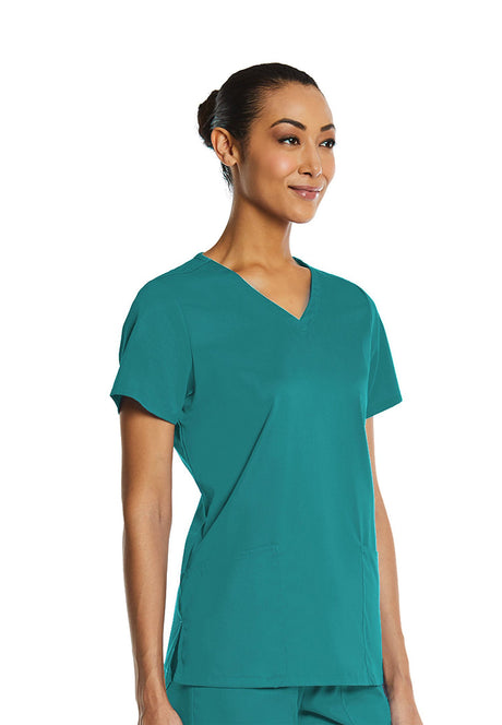 Elements by Alexanders Uniforms Women's Basic 2-Pocket V-Neck Scrub Top