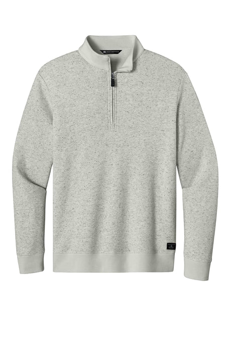 TravisMathew Men's Waffle 1/4-Zip - Light Grey Heather