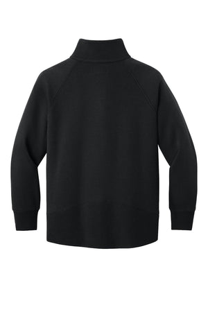 New Era® Women’s Heritage Fleece 1/2-Zip - Black