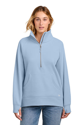 New Era® Women’s Heritage Fleece 1/2-Zip - Cloud Blue