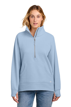 New Era® Women’s Heritage Fleece 1/2-Zip - Cloud Blue