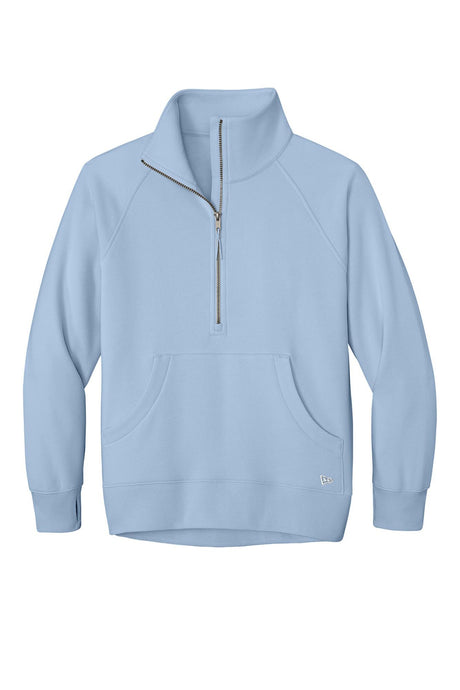 New Era® Women’s Heritage Fleece 1/2-Zip - Cloud Blue